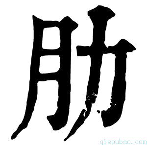 康熙字典肋