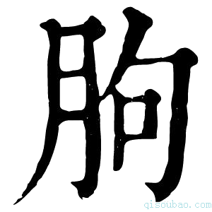 康熙字典胊