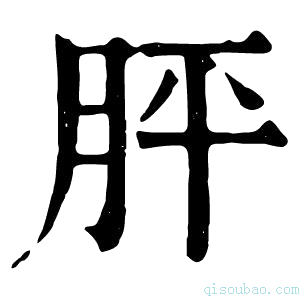 康熙字典胓