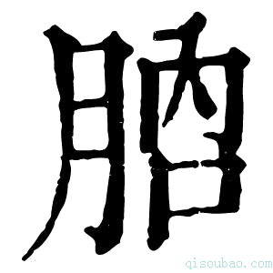 康熙字典𦛚