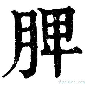 康熙字典𦜉