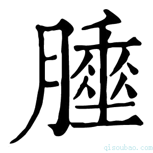 康熙字典𦡘