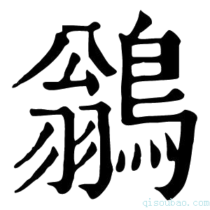 康熙字典鹟