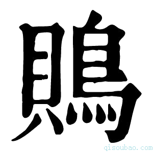 康熙字典鵙